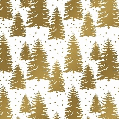 Gold Tree White Premium Gift Wrap+