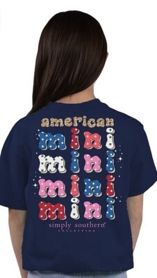 Simply Southern Youth Short Sleeve American Mini Midnight +