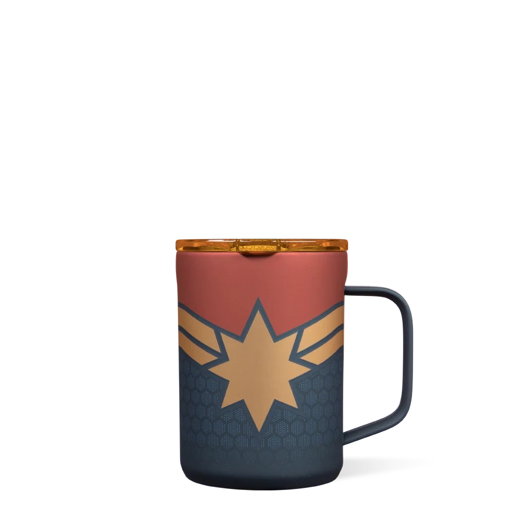 Corkcicle Captain Marvel 16 oz Mug +