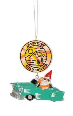 Gnome Road Trip Ornament - Adventure Road Tripper+