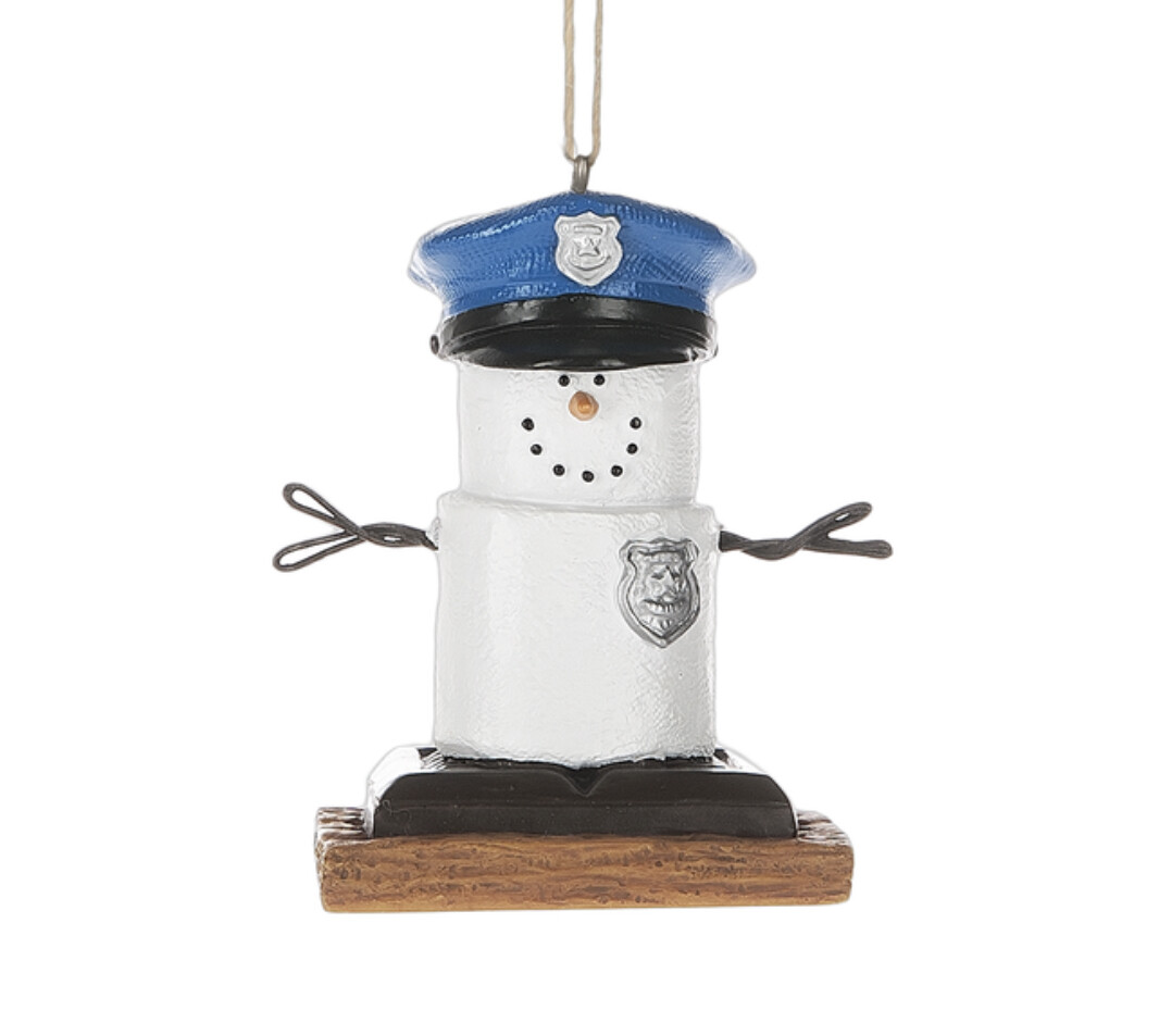 S’mores Policeman ornament+, Style: S’mores Policeman Ornament