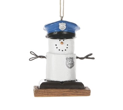 S’mores Policeman ornament+