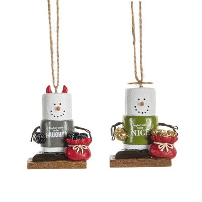 S’more Naughty and Nice Ornament+