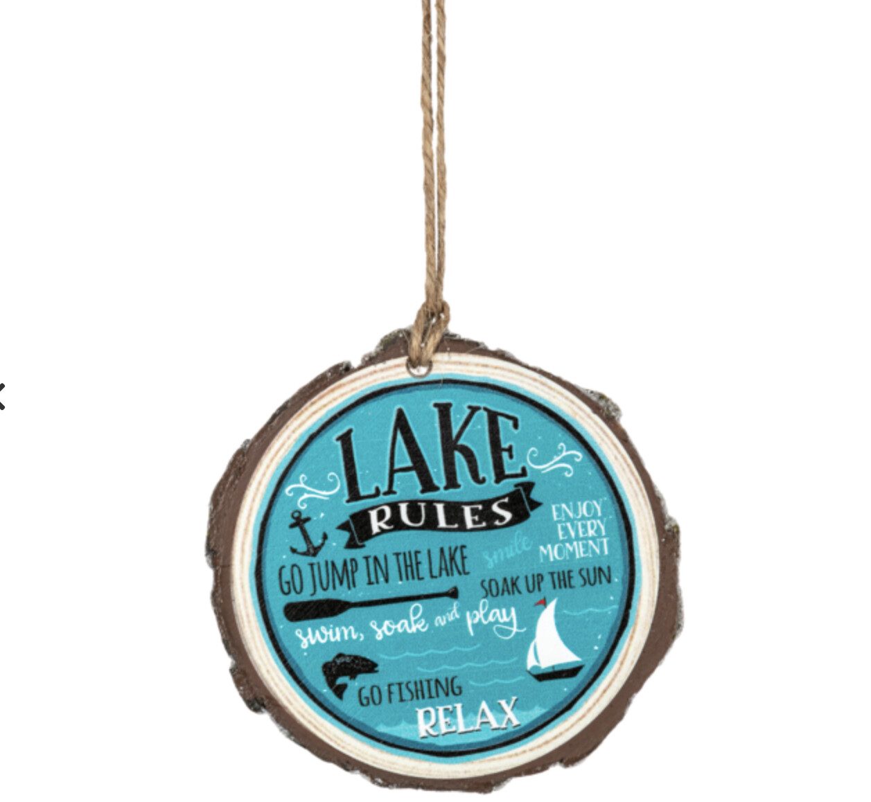 Lake Wood Plaque Ornament +