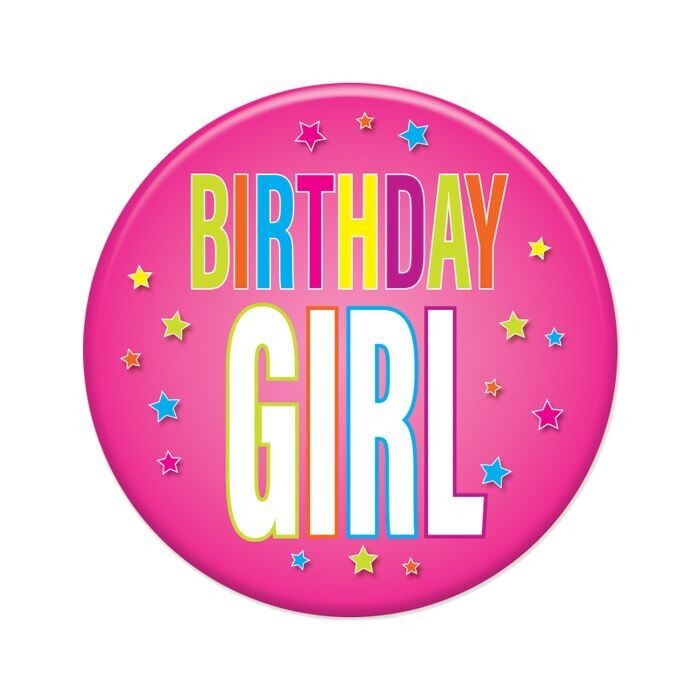 Birthday Girl Button +