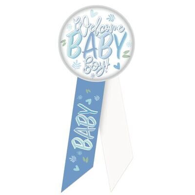 Welcome Baby Boy! Ribbon +