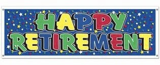 Happy Retirement Banner 5ft+