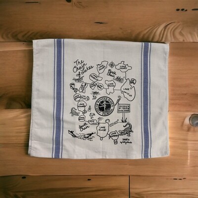 Winter Haven Tea Towel-Chain of lakes+