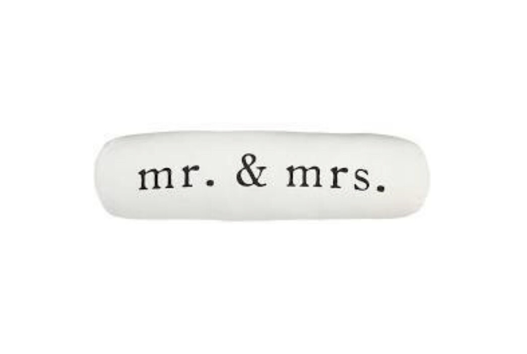 Mr. and Mrs. Bolster Pillow+