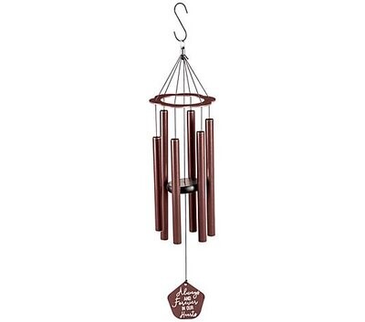 Always and Forever in Our Hearts 30”H Wind Chimes +