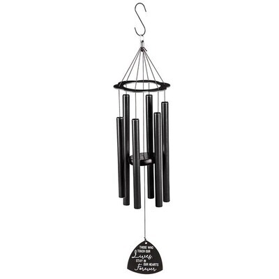 30” Laser Etched Metal Wind Chime, “Stay in Our Hearts Forever”+