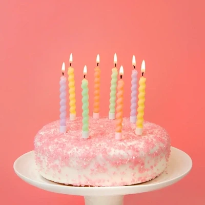 Twisted Pastel Birthday Candles+