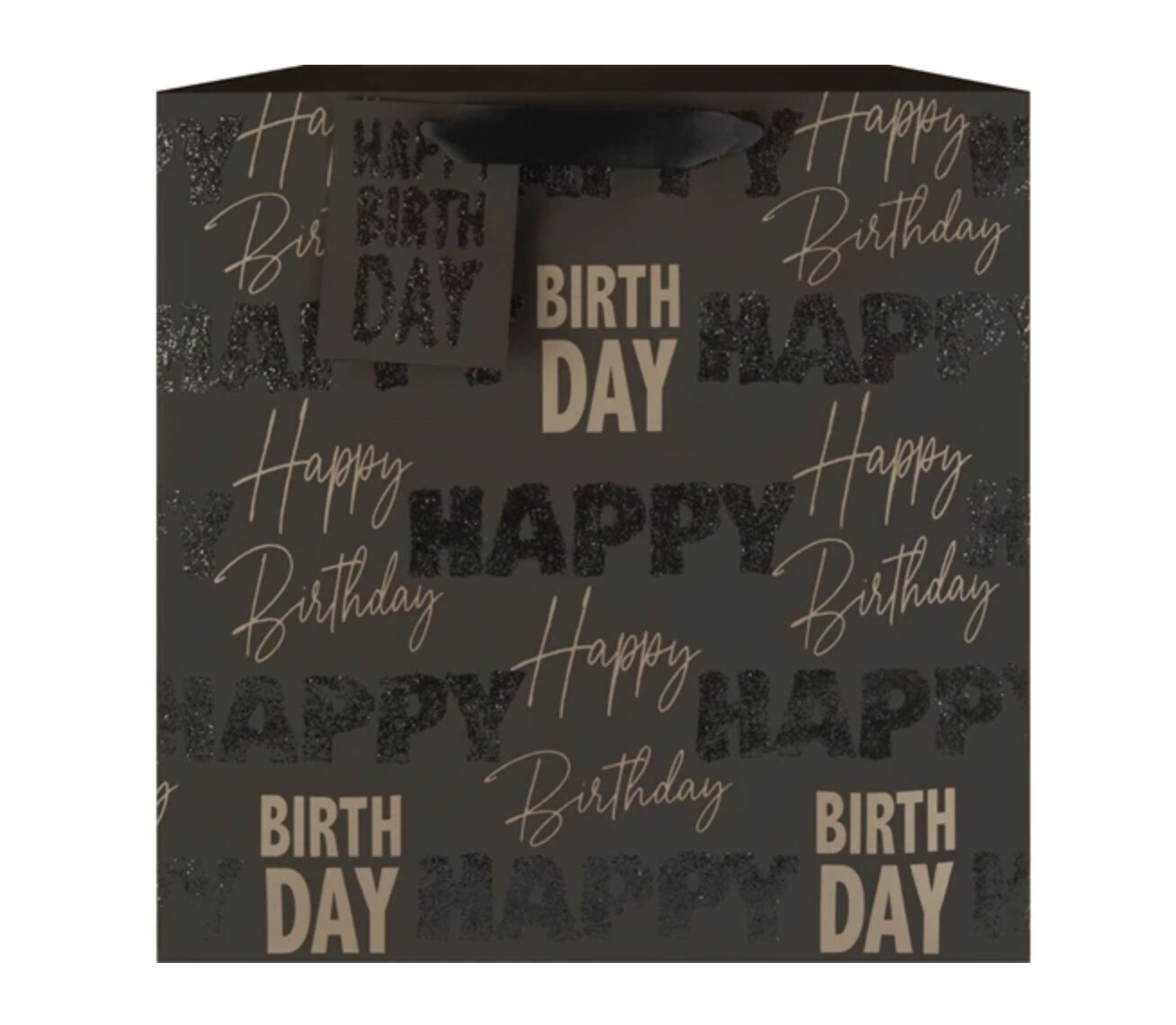 Golden Bday Lux Gift Bag +
