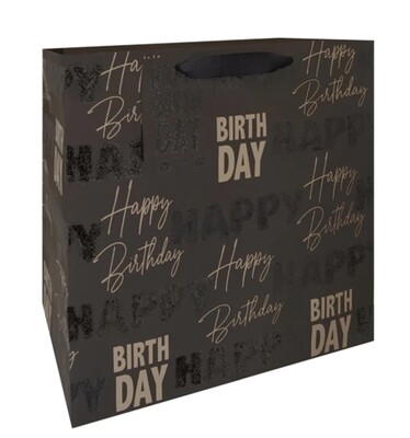 Golden Bday Lux Gift Bag +