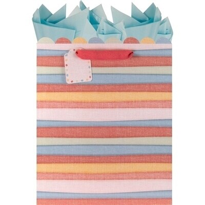 Crepes Stripes Large Gift Bag+