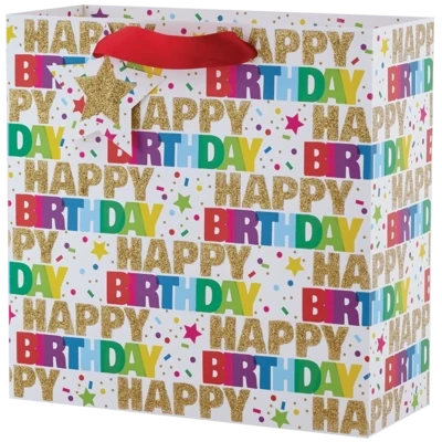 Sparkling Celebration Medium Square Gift Bag+