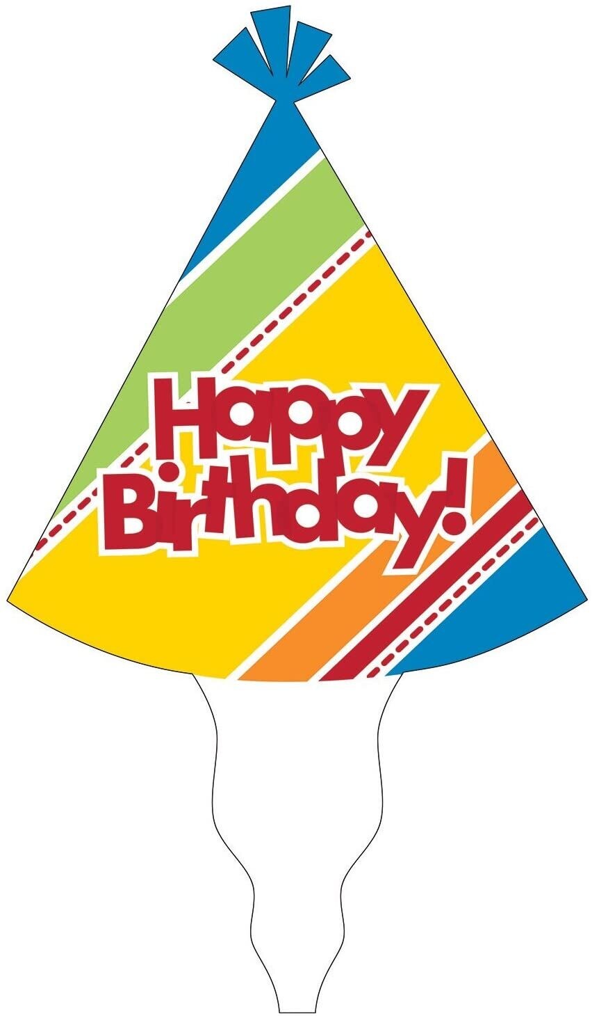 Happy Birthday Hat Cake Topper+