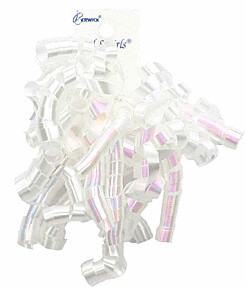 Curly Bow - White+