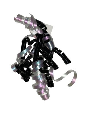 Curly Bow - Black/White+