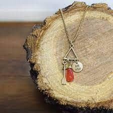 Life Beats Shoot for the Moon.. Among the Stars Necklace+