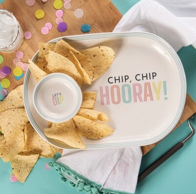 Chip Chip Hooray/Let's Dip platter set+