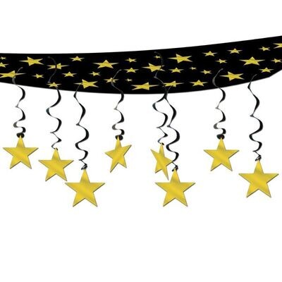The Stars are Out Ceiling Decorations Gold AMZ+
