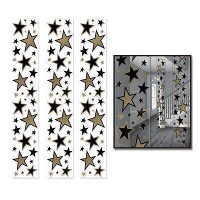 Star Party 6ft Panels Black & Gold 3ct+