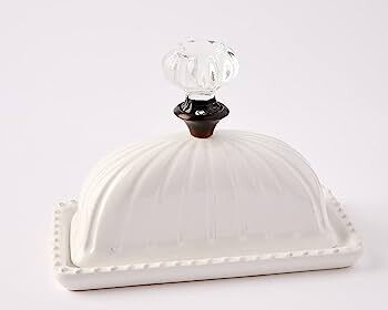 Mud Pie Door Knob Butter Dish+