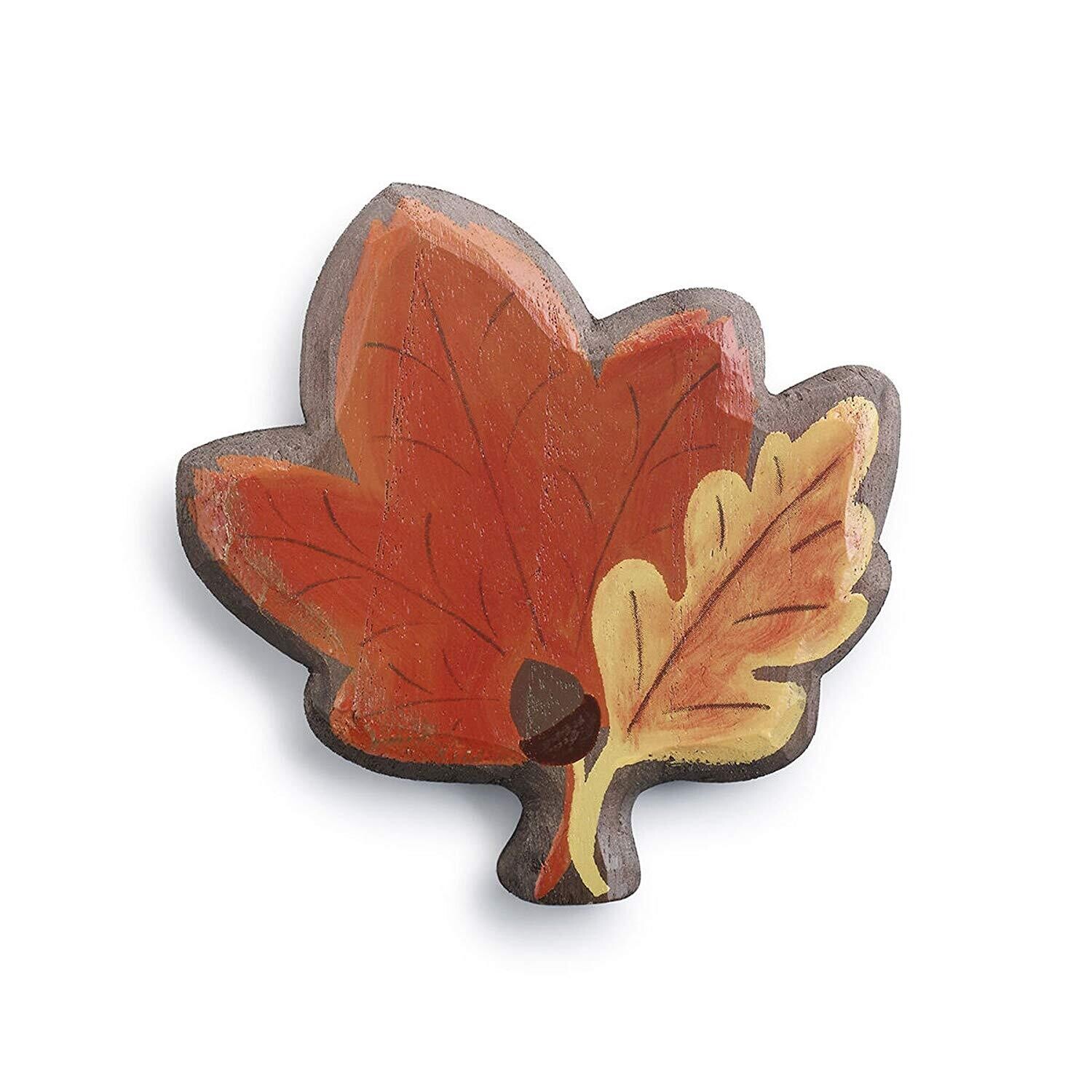 Fall Leaf Magnetic Wood Token+