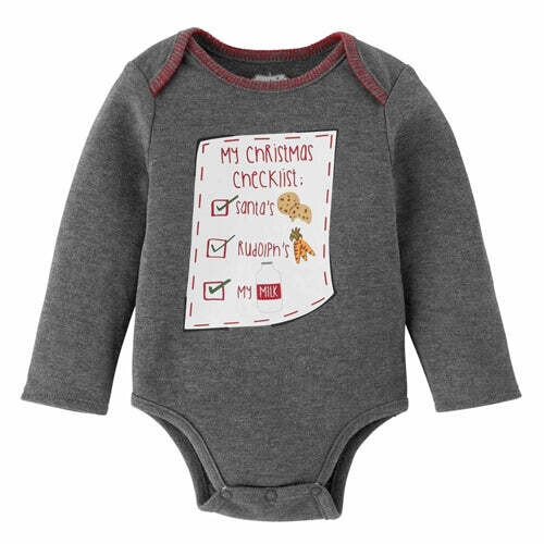 Christmas Check List Onesie 0-3 Months +