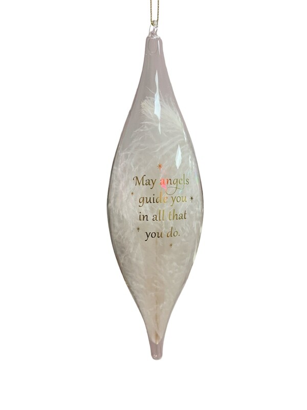 Feather Angel Glass Ornament-Guide+