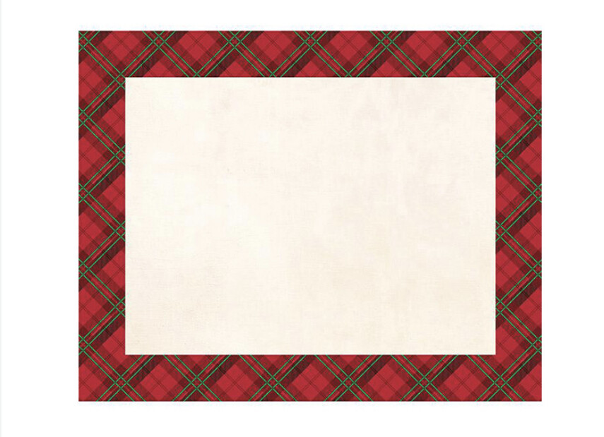 Holiday Plaid Placemats +