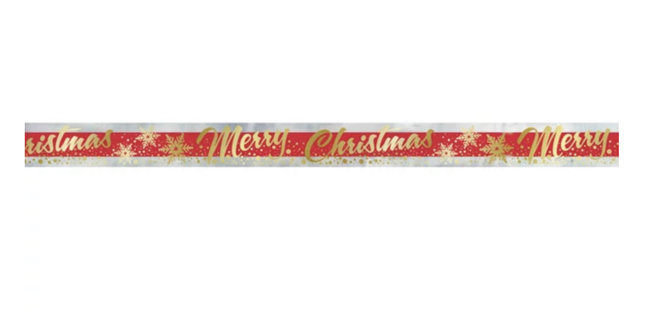 Gold Sparkle Christmas Foil Banner+
