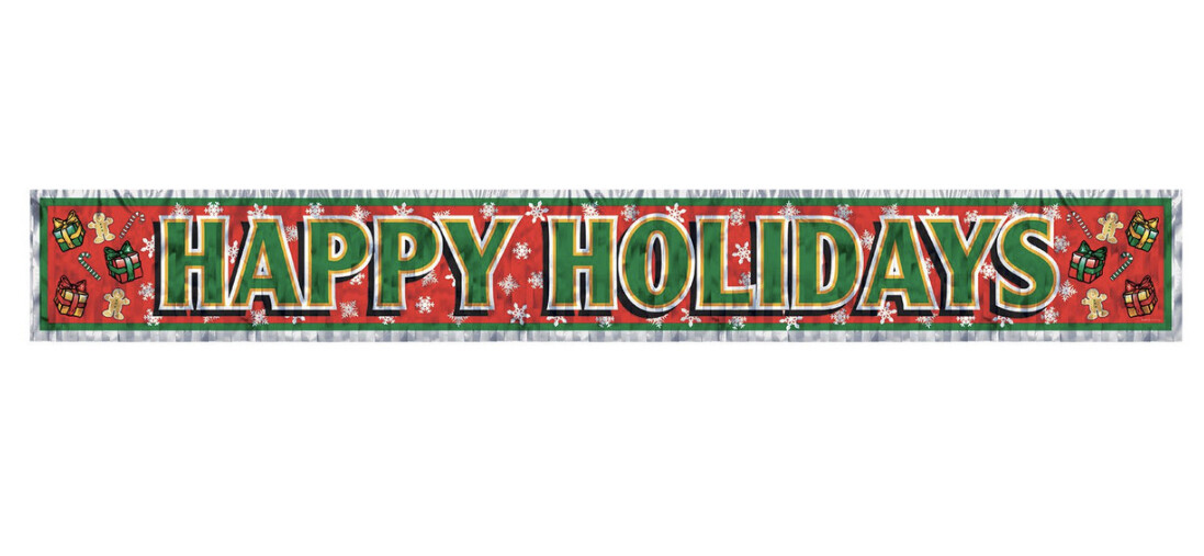 Happy Holidays Fringe Banner+