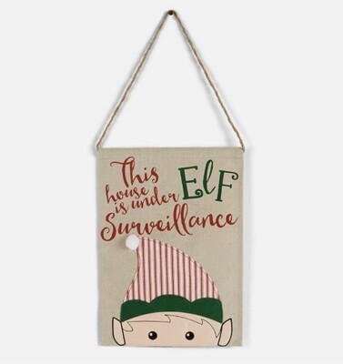Elf Surveillance Hanging Decor AMZ+