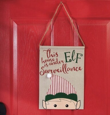 Elf Surveillance Hanging Decor AMZ+