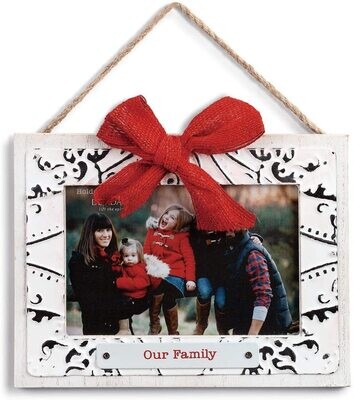 Our Family Tin Frame Ornament+