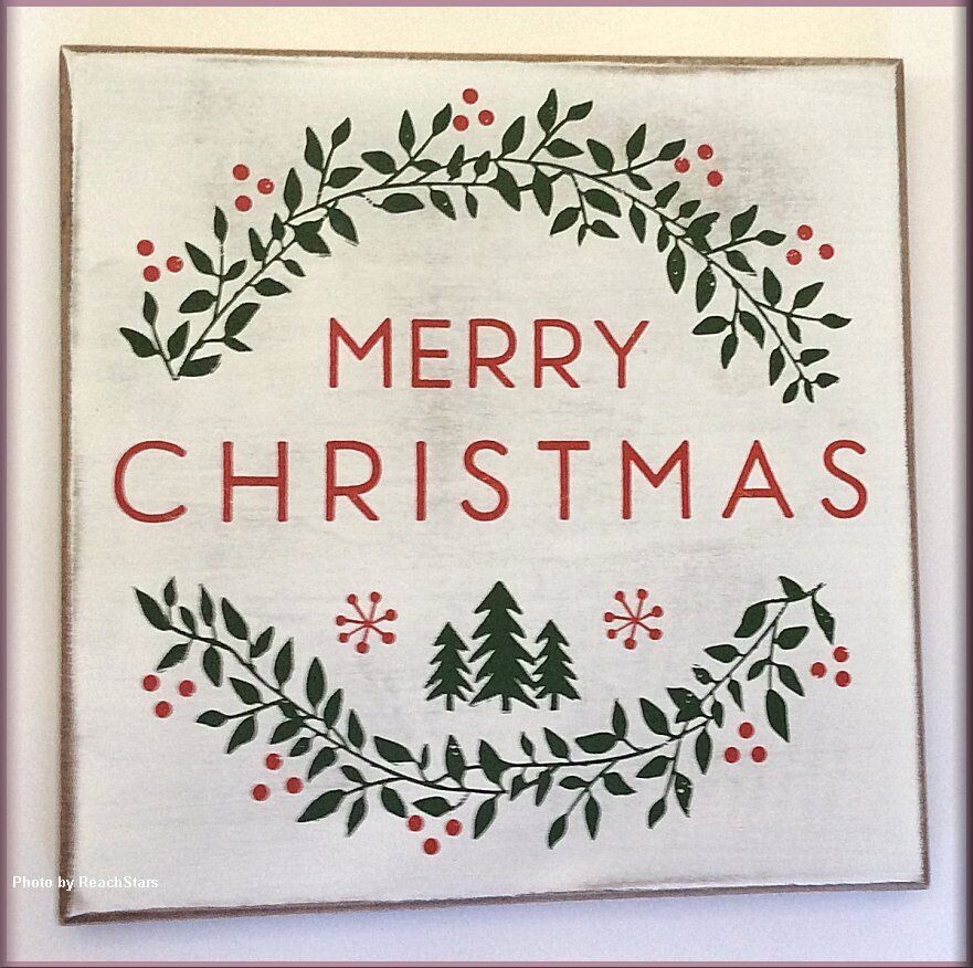 Merry Christmas Wall Art AMZ+