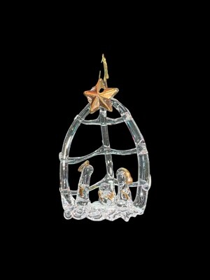 Glass Nativity Ornament-5+