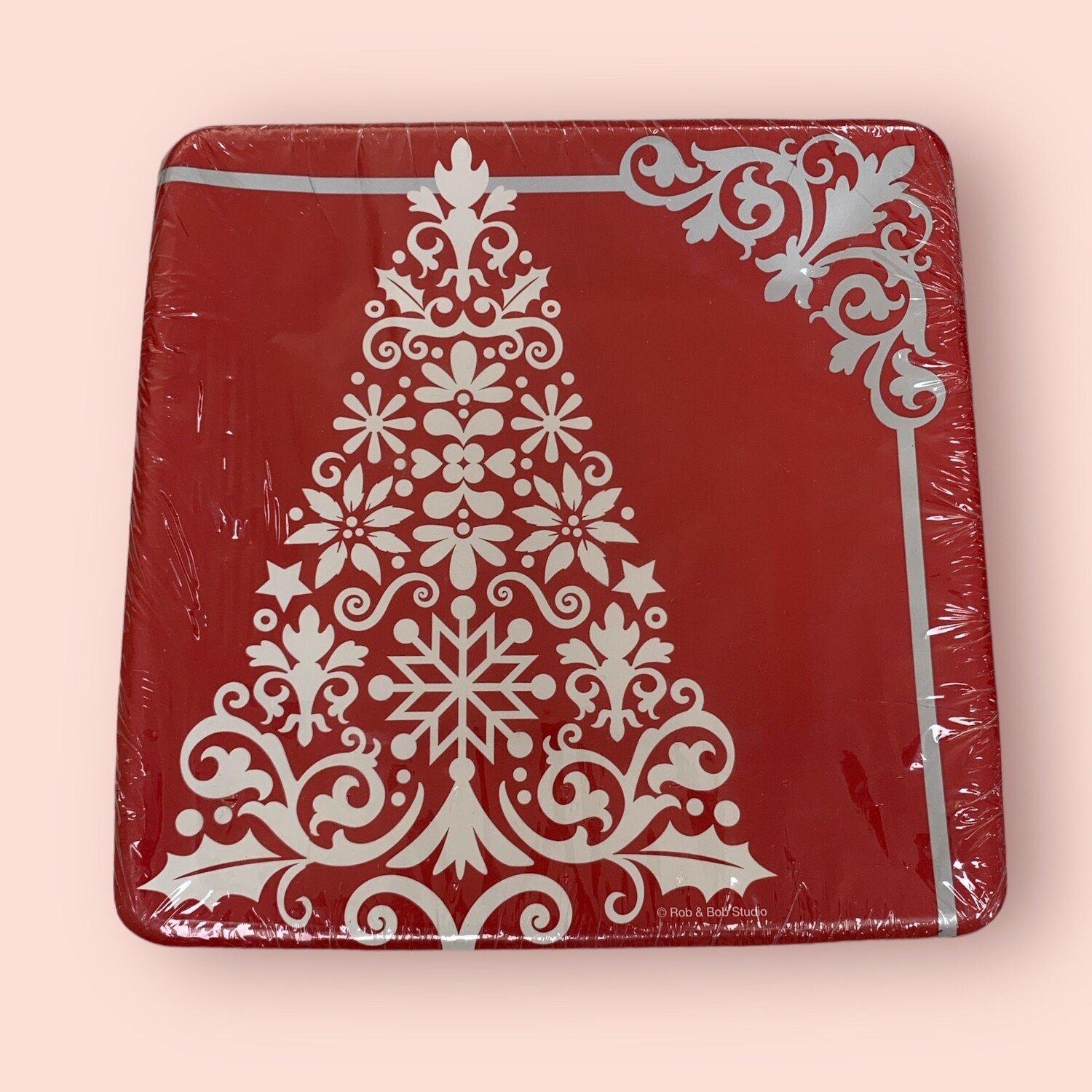 Ornamental Tree Square 7&quot; Plates+