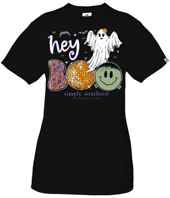 Simply Southern Hey BOO (Glow In The Dark) Short Sleeve Shirt+