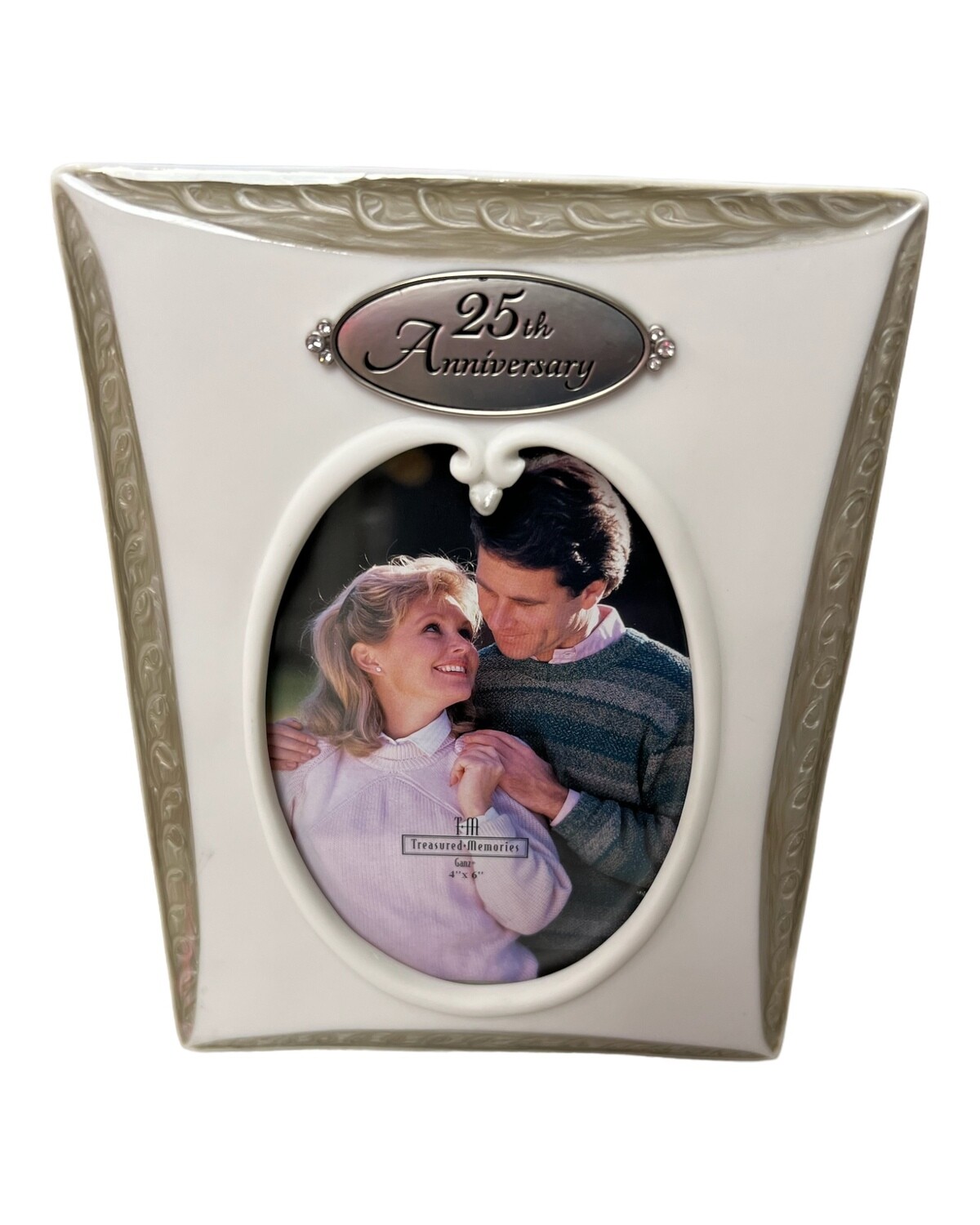 GANZ 25th Anniversary Ceramic Silver Label Frame+