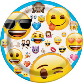 Emoji 7&quot; Dessert Plates 8ct AMZ+