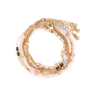 Bracelet Set of 5- Multicolor Gold+