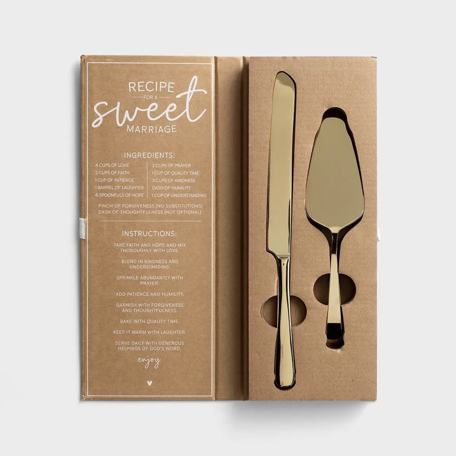 Gold Wedding Cake Serving Set+