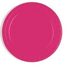 10” Paper Plates Hot Magenta AMZ+