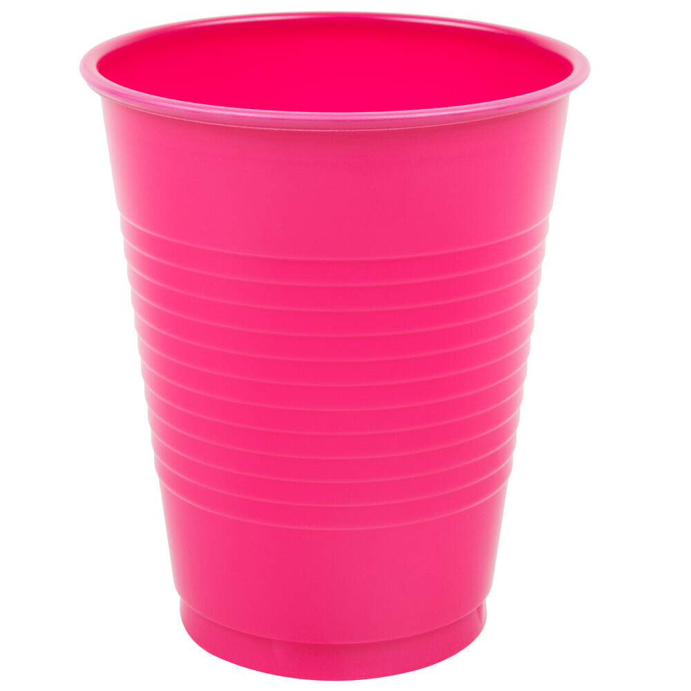 Hot Magenta 16oz Plastic Cups 20ct+ AMZ