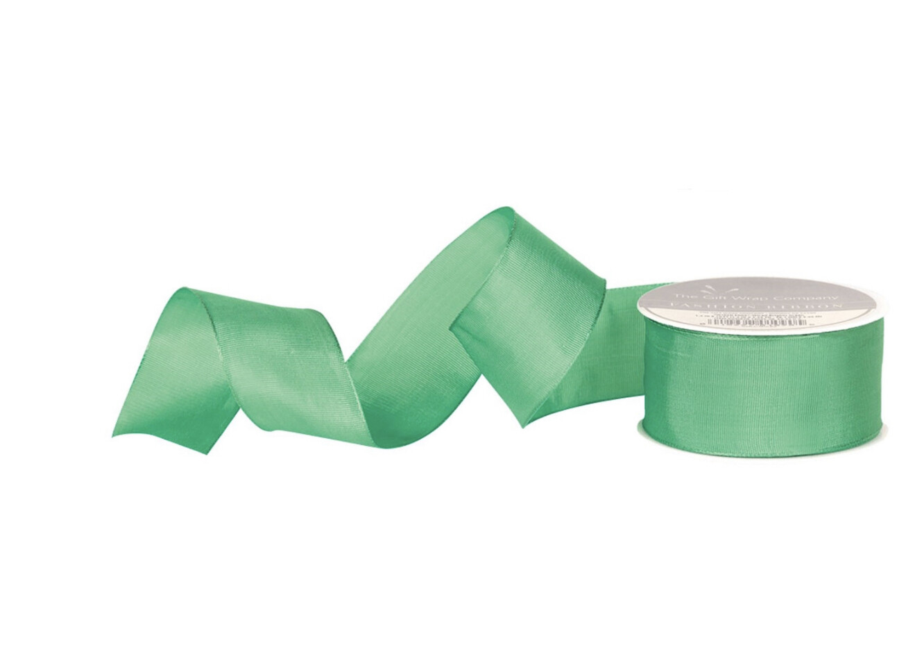 Wired Edge Sheer Bright Green Ribbon+