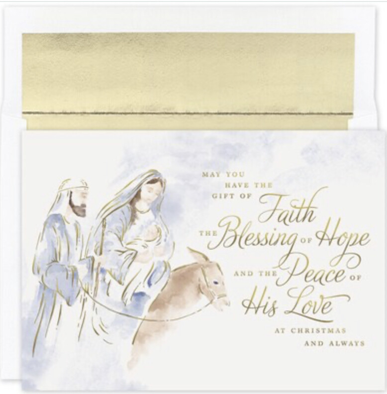 Blessing Of Hope Boxed Christmas Cards 16ct+