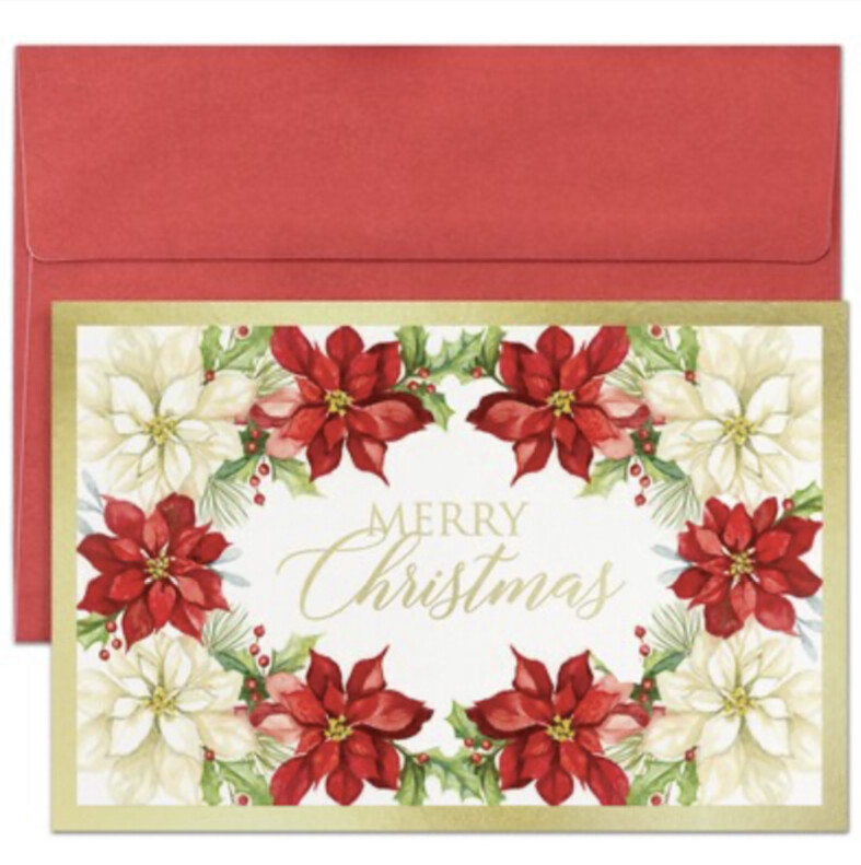 Floral Tradition Boxed Christmas Cards 16ct+
